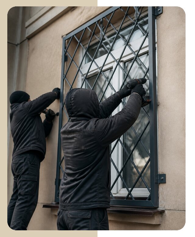 Установка антивандальных решеток на окна в Сестрорецке